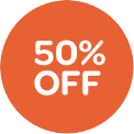 Videotapes 50 percent off icon